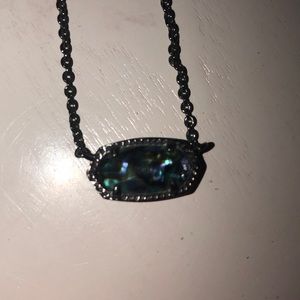 AUTHENTIC*Kendra Scott necklace blue green marble